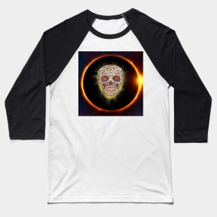 Skull Graphic Art Gothic Baseball T-Shirt